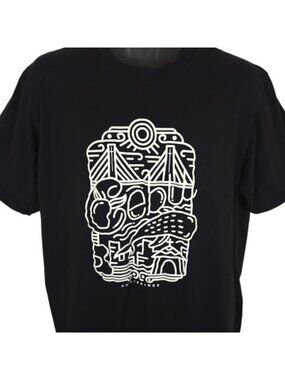 Cebu Philippines T Shirt Mens Size XL Black Travel Destination Tee